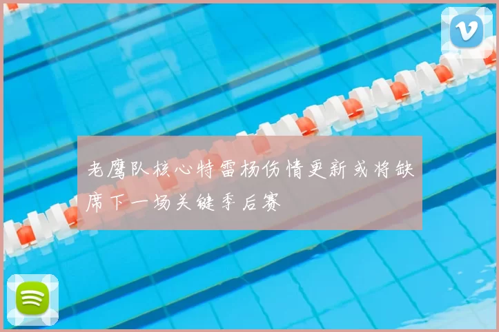 老鹰队核心特雷杨伤情更新或将缺席下一场关键季后赛