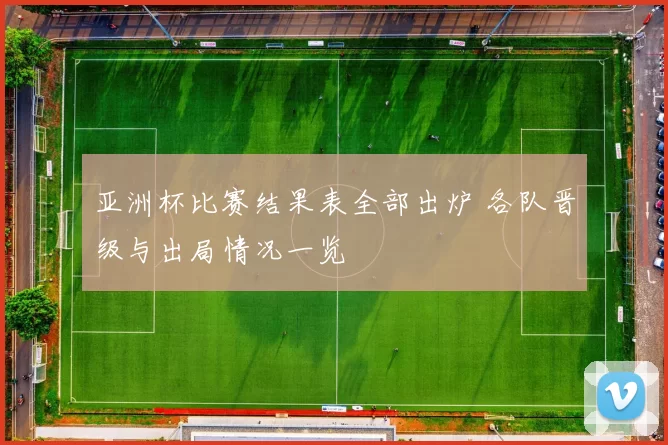 亚洲杯比赛结果表全部出炉 各队晋级与出局情况一览